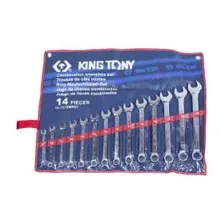 Набор комбинированных ключей, 8-24 мм, 14 предметов KING TONY