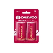 Батарейка D LR20EA-2B 1,5V alkaline 2021 BL-2шт DAEWOO ENERGY