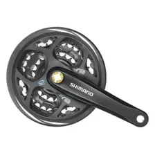 Система Shimano Altus FC-M311 170 мм кв. 42/32/22 с защитой (чёрный)
