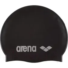 Шапочка для плавания ARENA Classic Silicone Cap / 91662 55 (Black/Silver)