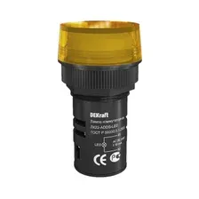 Лампа сигнальная DEKRAFT ЛK-22 ADDS LED желтый (25067DEK)