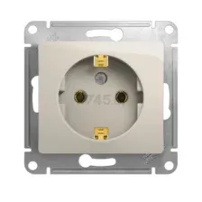 Розетка Systeme Electric Glossa GSL000943 (молочный)
