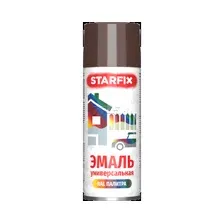 Краска-эмаль аэрозольная универсальная коричневый 8016 STARFIX 520 мл (SM-102044-1)