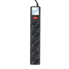 Сетевой фильтр B 3.0м 5 розеток черный Power Cube (SPG-B-10-BLACK)