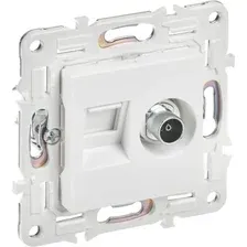 Розетка компьютерная IEK Skandy SK-AK20-1-K01