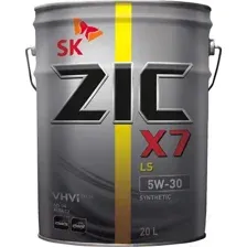 Моторное масло ZIC X7 LS 5W30 / 192619 (20л)