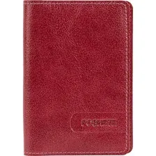 Обложка для паспорта Poshete 604-131-V-K/NP-RED (красный)