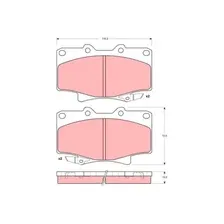 Тормозные колодки дисковые передняя ось TRW GDB1154