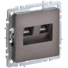 Розетка компьютерная IEK Brite BR-K20-1-K45