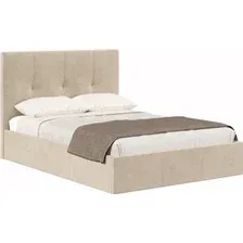 Кровать Хочу Домой Марсель с ПМ 120x200 (бежевый велюр 729)
