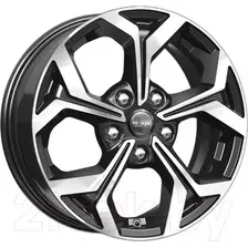Литые диски K&K КС878 16x6.5" 5x108мм DIA 63.35мм ET 50мм Алмаз черный