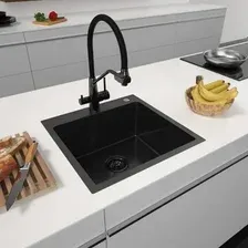 Кухонная мойка ARFEKA Eco AR 500*500 Black PVD Nano Decor