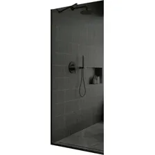 Душевая стенка MaybahGlass MGD-681-6у (графитовое стекло/черный)