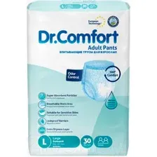 Трусы впитывающие для взрослых Dr. Comfort Adult Pant Jumbo pack Large (30шт)