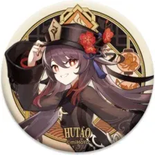 Значок miHoYo Liyue Harbour Character Can Badge Hutao GEN109