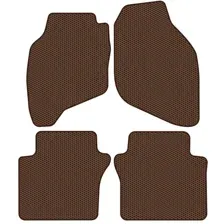 Комплект ковриков для авто Alicosta Honda Jazz I (хэтчбек 5 дв / GD5, GD1) 2005 - 2009 (коричневый, сота)