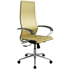 офисное компьютерное кресло Metta SK-1-BK Комплект 7 CH, золотой ротанг
