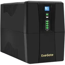 Источник бесперебойного питания ExeGate Power Back BNB-1000.LED.AVR.2SH.RJ.USB