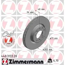 Тормозной диск ZIMMERMANN 440.3133.20 вентилируемый , передняя ось