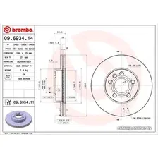 Тормозной диск Brembo 09693411