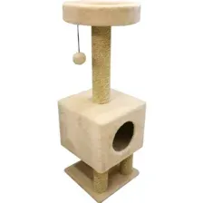 Комплекс Cat House На ножках 1.05 (сизаль бежевый)