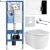 Инсталляция с унитазом подвесным Roxen StounFix Dual Fresh 979009