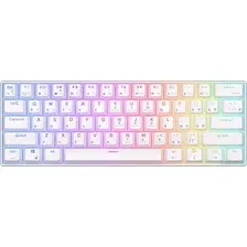 Клавиатура Royal Kludge RK61 RGB (белый, RK Red)