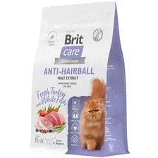 Сухой корм для кошек Brit Кеа Cat Anti-Hairball с белой рыбой и индейкой 400 г