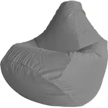 Кресло-мешок Flagman Груша Макси XXL Г2.5-392 (Simple 31 Silver, велюр)