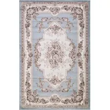 Ковер для жилой комнаты Merinos Valencia Deluxe 4015-STAN-L.BLUE-BROWN (2x3)