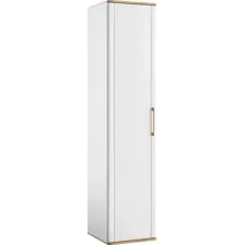 Шкаф-пенал Modula Карпин INV01HS-1D-502/498/2204(02) (дуб натюрель/белый премиум)