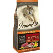 Корм для собак Primordial Dog Adult Buffalo-Mackerel, буйвол/скумбрия, 2 кг
