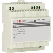Блок питания на DIN-рейку EKF PROxima DR-60W-24