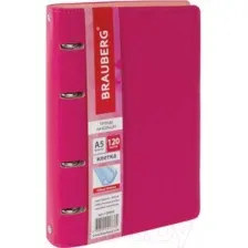 Тетрадь Brauberg Joy / 129990 (120л, розовый/светло-розовый)