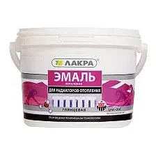 Эмаль Лакра Акриловая для радиаторов 2.4 кг (белый глянец)