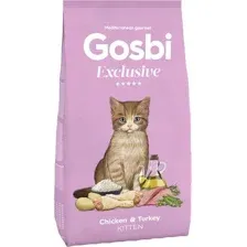 Сухой корм для кошек Gosbi Exclusive cat chicken&amp; turkey kitten 400 г