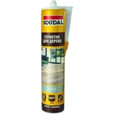 Герметик акриловый Soudal Для паркета и ламината (280мл, серый)
