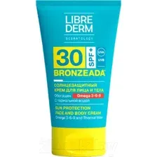 Крем солнцезащитный Librederm Bronzeada с омега 3-6-9 и термальной водой SPF30 (150мл)