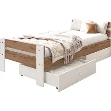 Кровать EcoWood Сидней-2 с ящиками 80х180 ECO.001.00055.80-180.376WML/101SE