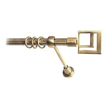 Карниз для штор Lm Decor Квадро 179 1р гладкий (антик, 1.6м)