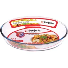 Форма для выпечки из жаропрочного стекла овальная PERFECTO LINEA 2,4 л (12-240010)
