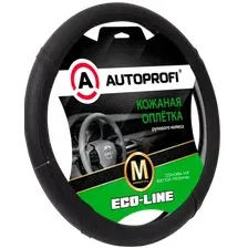 Оплетка на руль Autoprofi EL-2504 BK/BK (M)