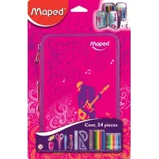 Пенал Maped Розовый 2 отделения 9674312
