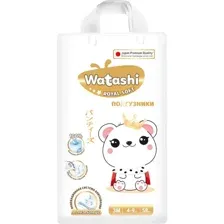 Трусики-подгузники Watashi Royal Soft 3/M 4-9кг (58шт)