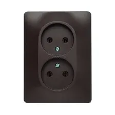 Розетка Schneider Electric Glossa GSL000820 (шоколад)