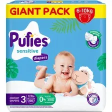 Подгузники Pufies Sensitive Midi 6-10 кг (96 шт)