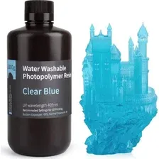 Фотополимер Elegoo Water Washable 1кг (чистый синий)