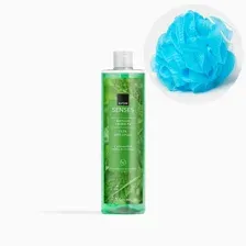 Avon Гель для душа Мятная свежесть 500 мл + мочалка для тела голубая