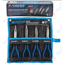 FORSAGE Щипцы с удлиненными рукоятками 285мм, набор 4пр
