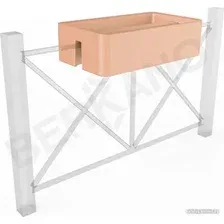 Кашпо Berkano Vittorio Fence 28 DB (терракота)